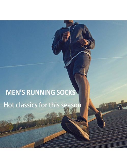 Men's Low Cut Athletic Socks Performance Comfort No Show Running Socks Sports Cushioned Tab