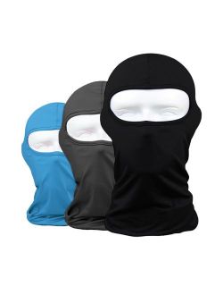 Sunland Balaclava Ski Helmet Sock Cold Weather Face Mask for Motorcycle Cycling Bike Windproof Full Face Cover 3 Pack