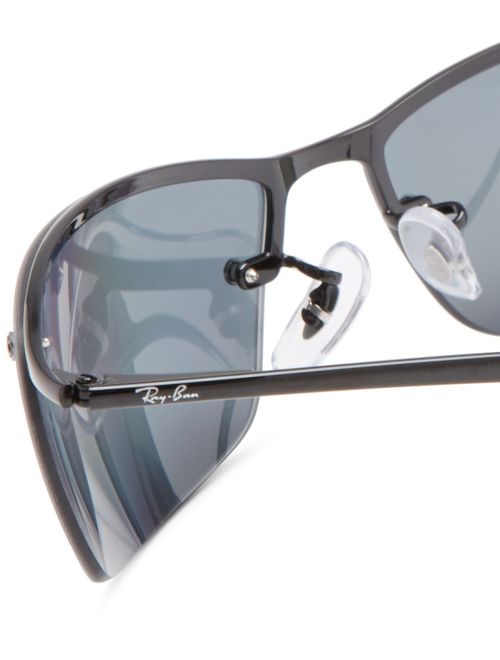 Ray-Ban Men's Rb3183 Metal Rectangular Sunglasses