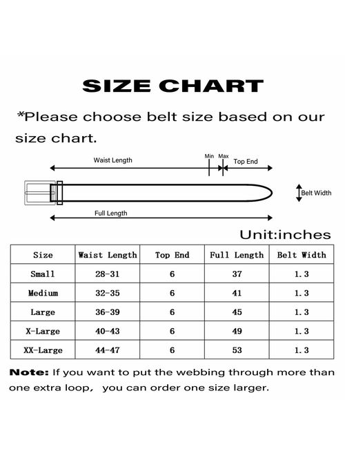 JUKMO Men's Fabric Elastic Braided Belt, Stretch Woven Belt in Gift Box