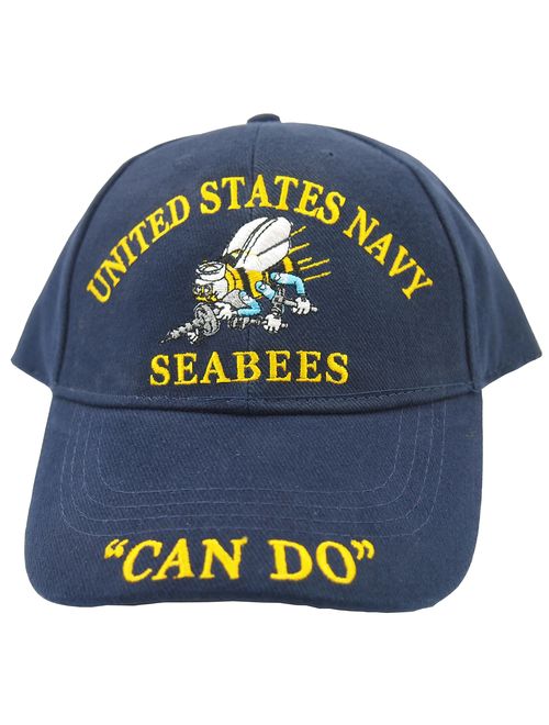 EagleEmblems Men's United States Navy Seabees Hat