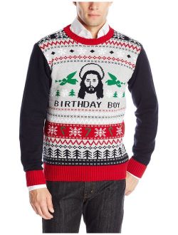 Ugly Christmas Sweater Men's Jesus B-Day Sweater