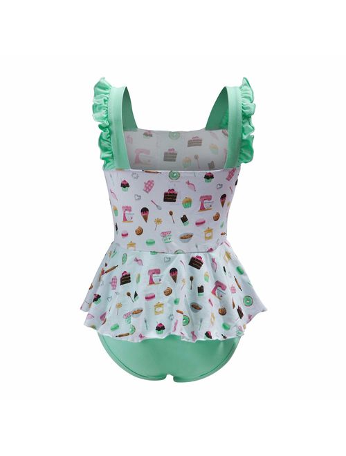 Littleforbig Adult Baby Diaper Lover (ABDL) Button Crotch Adult Baby Onesie Bodysuit - Vintage Sweets