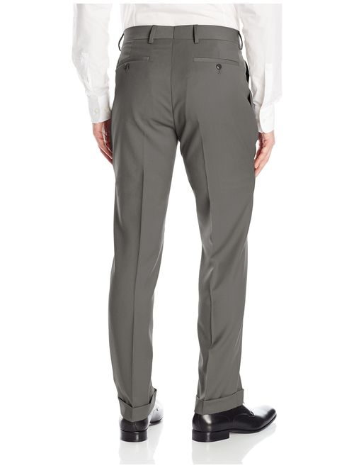 Louis Raphael ROSSO Men's Pleated Easy Care Dress Pant with Hidden Flex Waistband