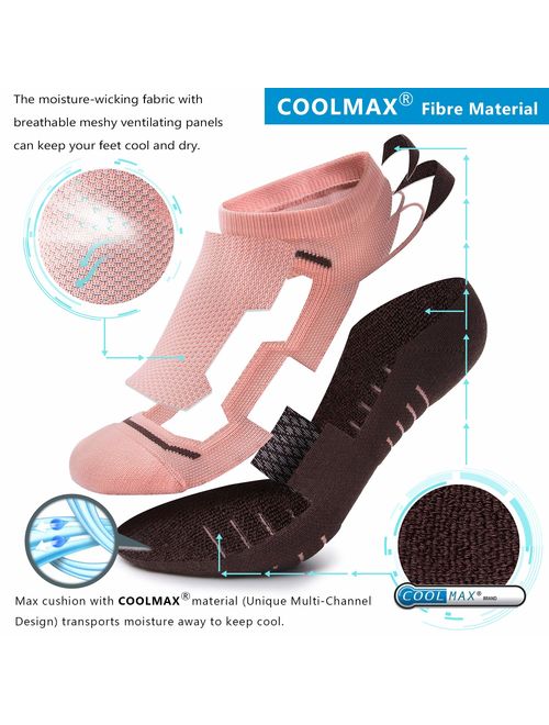 Unisex Performance Cushion Running Socks Anti-Blister Compression Athletic Socks