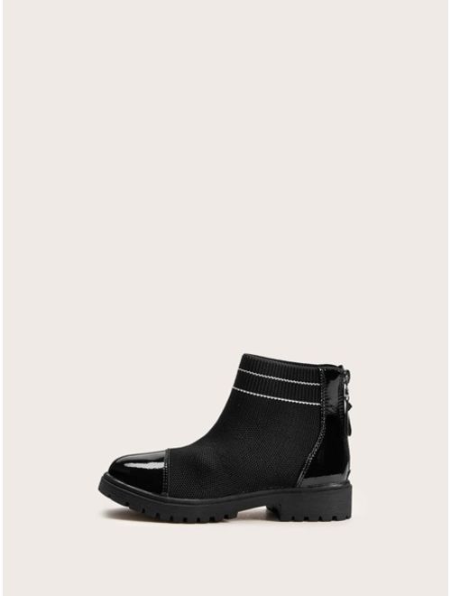 Girls Zip Back Ankle Boots