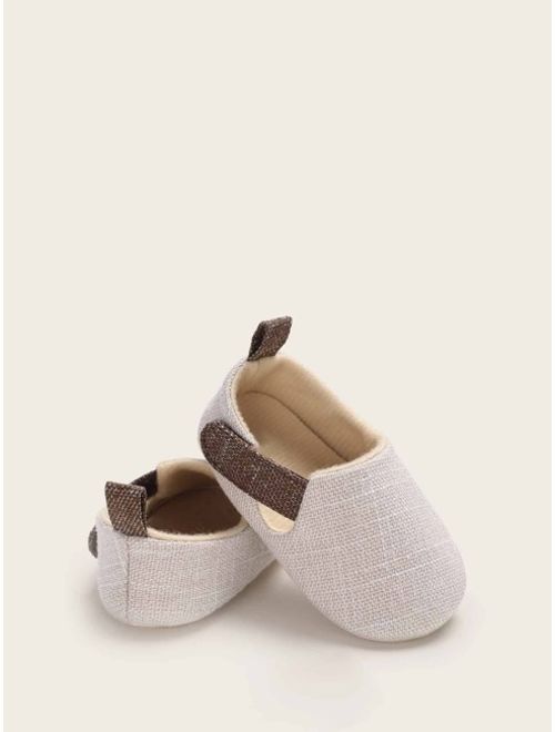 Baby Two Tone Velcro Strap Flats