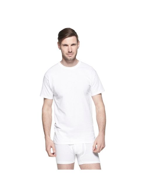 Hanes&#174; Men's 6Pk Crew Neck T-Shirts With Fresh IQ - White