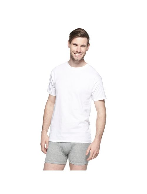 Hanes Men's 5pk Crew Neck T-Shirts With Fresh IQ - XXL- White
