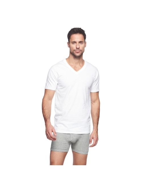 Hanes Premium Men&#39;s 6pk V-Neck T-Shirt - White XL
