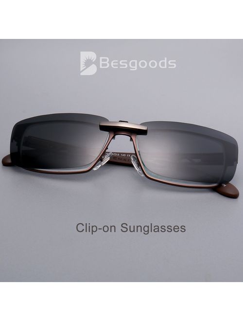 Besgoods Polarized Clip-on Sunglasses Lenses Glasses Unbreakable Driving Fishing Outdoor Sport Travelling New
