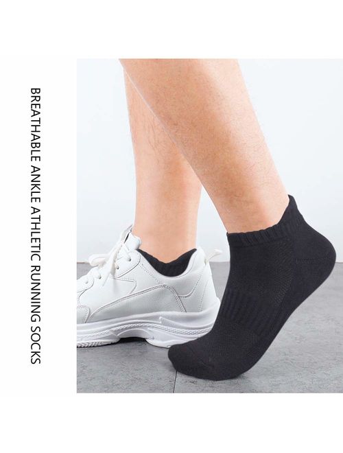 6 Pairs Non-Slip No Show Socks Women Men Low Cut Casual Running Athletic Cotton Socks