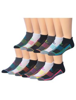 Ronnox Men's 12-Pairs Low Cut Running & Athletic Performance Tab Socks