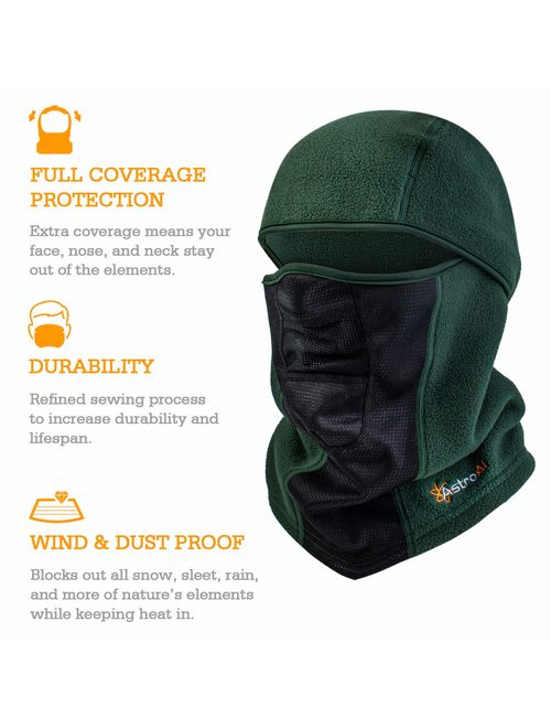 AstroAI Ski Mask Winter Balaclava Windproof Breathable Face Mask for Cold Weather Parent