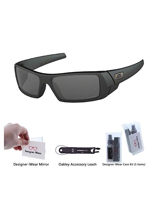 Oakley Gascan OO9014 Sunglasses For Men+BUNDLE with Oakley Accessory Leash Kit