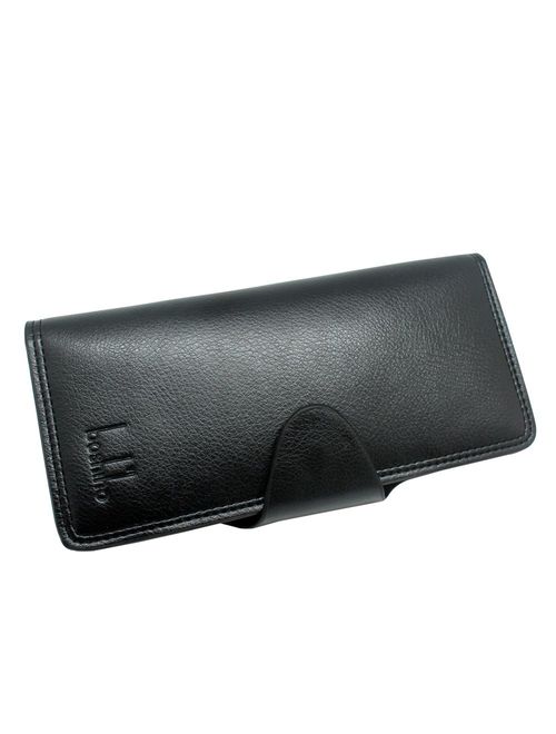 Boshiho Leather Bifold Credit Card Holder Wallet Slim Clutch Purse with Id Window Credit Card Case Wallet
