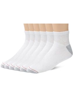Ultimate Men's 6-Pack Big and Tall Ankle Socks, White, 6-Pack