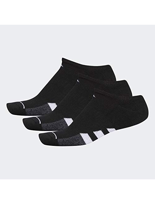 Adidas Men's Cushioned No Show Socks (3-Pack)