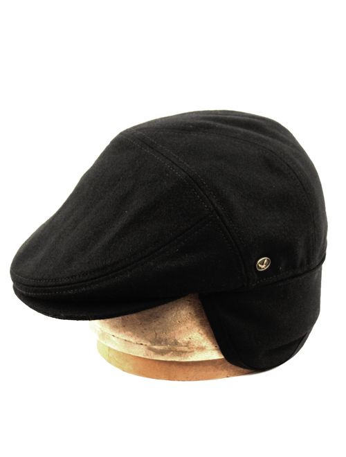 Epoch hats 100% Wool Herringbone Winter Ivy Cabbie Hat w/Fleece Earflaps Driving Hat 
