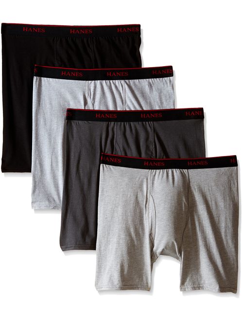 Hanes Men's 4-Pack Ultimate FreshIQ Stretch Boxer with ComfortFlex Waistband Brief - Colors May Vary