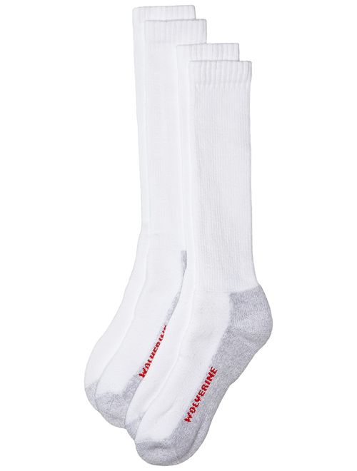 Wolverine Men's Cotton-Blend Cushioned Socks (Pack of Two)