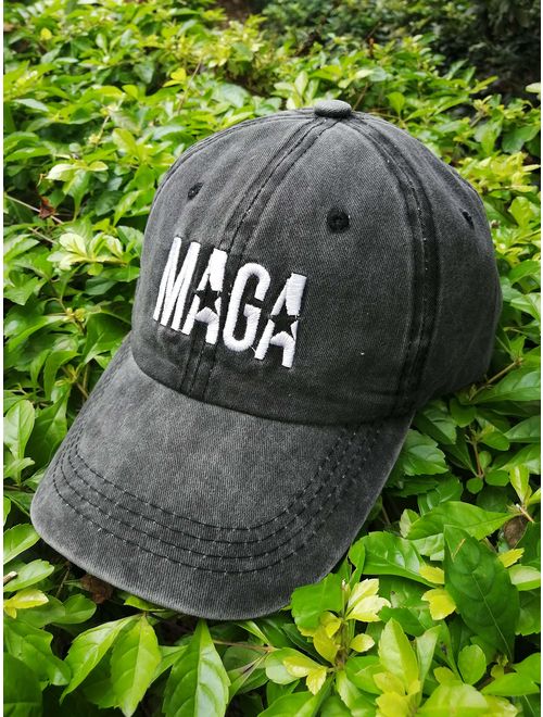 KKMKSHHG Unisex Make America Great Again Hat, USA MAGA Cap Adjustable Baseball Hats