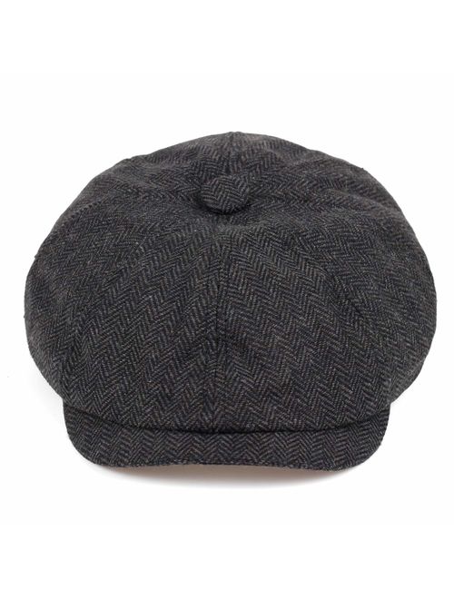 VORON Newsboy caps Cotton Wool Flat hat Hats for Men Ivy hat Golf Adjustable Driving hat