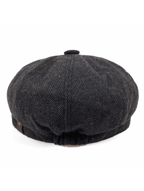 VORON Newsboy caps Cotton Wool Flat hat Hats for Men Ivy hat Golf Adjustable Driving hat