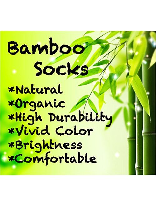 BAMBOO SOCKS - Soft Touch, Seamless, Antibacterial Anti-Sweat Organic Natural Bamboo Fiber for Men & Women by Silken Socks