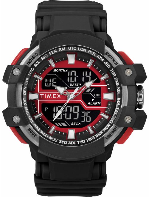 Timex Men's Tactic DGTL Big Combo Resin Strap Watch