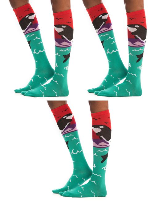 VToe Cotton Socks Stripes 3 Pairs Big Toe Tabi Flip Flop Socks 