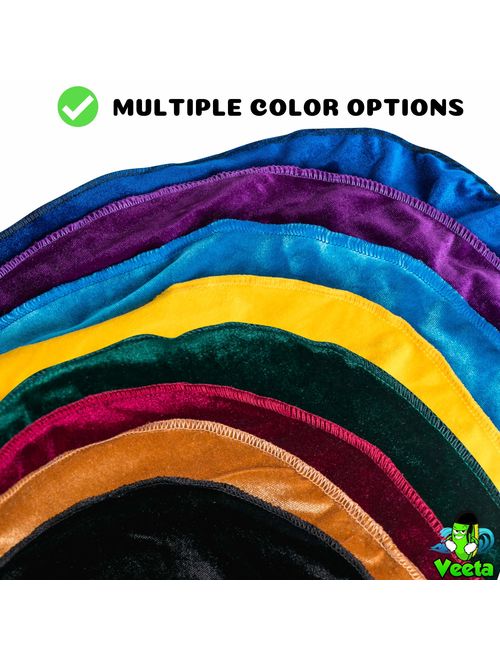 Veeta Superior Velvet Durags (Multiple Colors) - Soft Velvet Fabric | Silky Liner | Long Straps