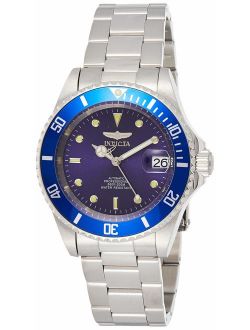Men's 9094OB Pro Diver Collection Stainless Steel Watch with Link Bracelet, Silver/Blue