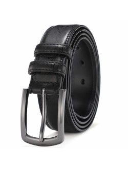 Mens Belts Leather Big and Tall Dress Belts for Men Brown Black Tan Boys Belt 1.25 inch Width COOLERFIRE