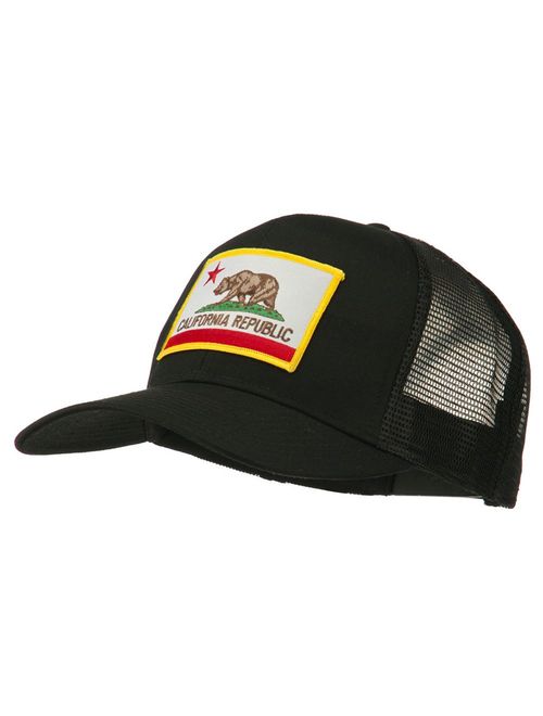 e4Hats.com California State Flag Patched Twill Mesh Cap