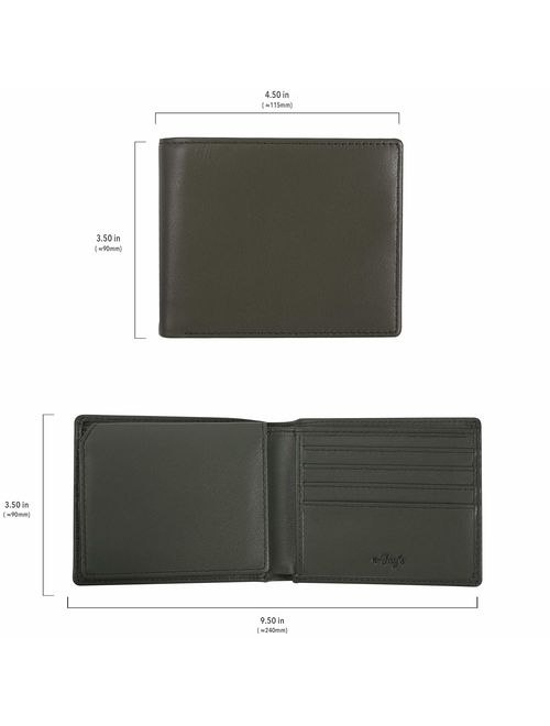 RFID Wallets for Men - Real Leather Bifold Wallets - Thin & Slim RFID Blocking Security Wallet