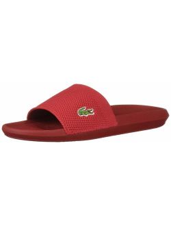 Men's Croco Slide Sandal, red, 11 Medium US