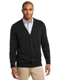 Port Authority Men's Value VNeck Cardigan with Pockets