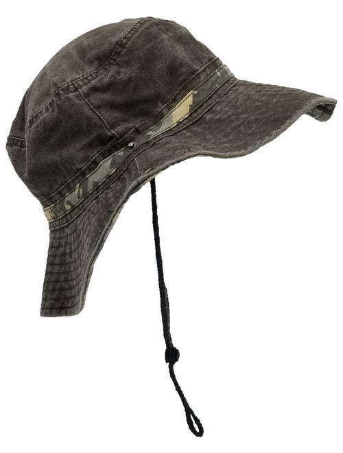 Outdoor Summer Boonie Hat for Hiking, Camping, Fishing, Operator Floppy Military Camo Sun Cap for Men or Women