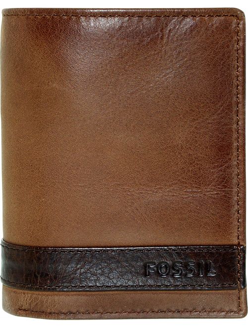 Fossil Men's Quinn Leather Trifold Wallet