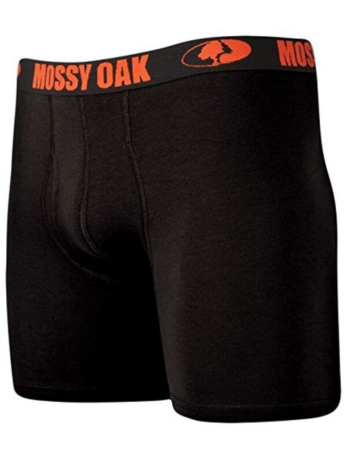 Mossy Oak Men's 6" Cotton Boxer Brief, 2-Pack