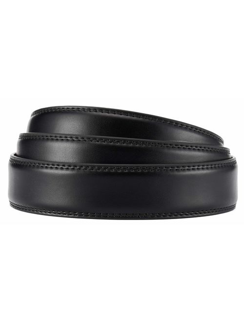CHAOREN Ratchet Belt Strap Only 1 1/8, Replacement Leather Belt 1.25