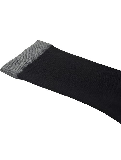 Yomandamor Best Mens Bamboo Mid-Calf Diabetic Socks With Seamless Toe,6 Pairs L Size(Socks Size:10-13)