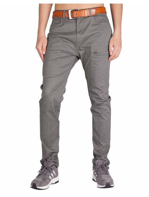 ITALY MORN Survivor Cargo Pants for Men Athletic Fit Pockets with Zippers