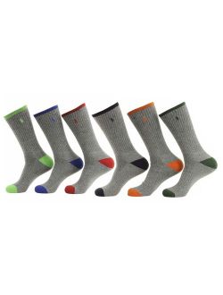 6-Pack Athletic Sports Long Socks