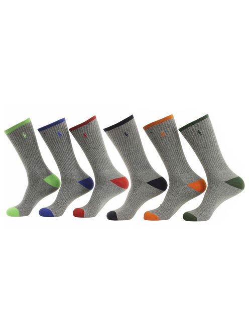 Polo Ralph Lauren 6-Pack Athletic Sports Long Socks