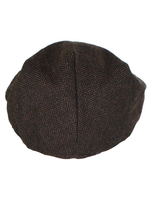 Ted and Jack - Street Easy Herringbone Driving Cap with Quilted Lining