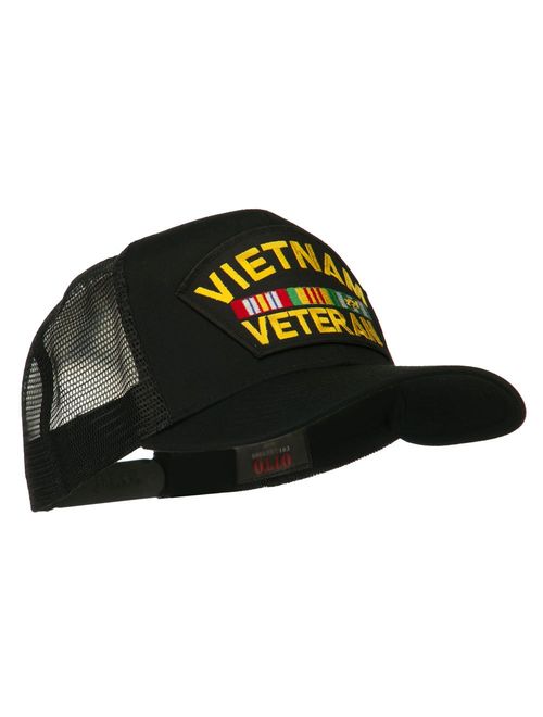 e4Hats.com Vietnam Veteran Military Patched Mesh Back Cap