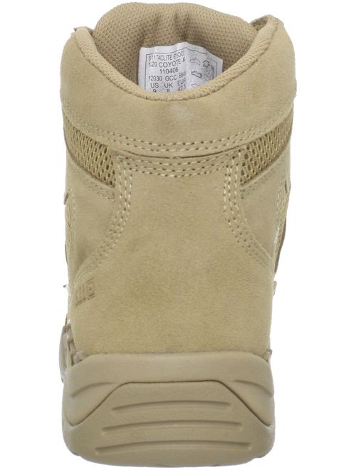 5.11 Tactical Men's Taclite 6-Inch Suede Coyote Work Boots, Odor Control Liner, Style 12030