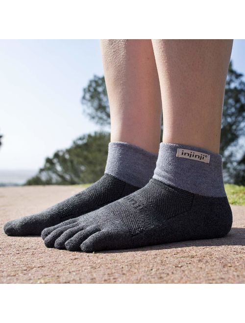 Injinji Men's Trail Midweight Mini Crew Toesocks